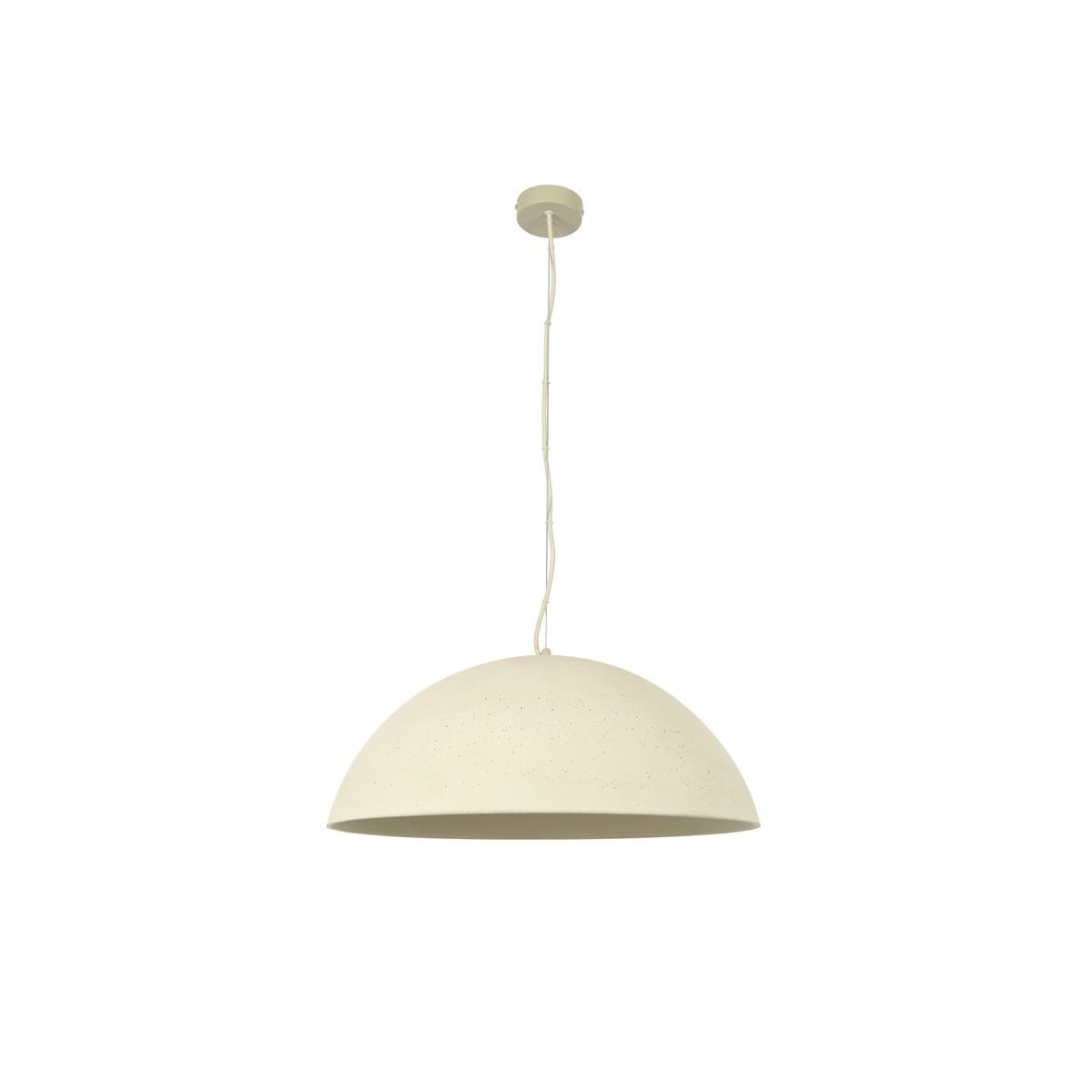 Fjord 1 Light Large Dome Pendant in Stone Concrete-img-1
