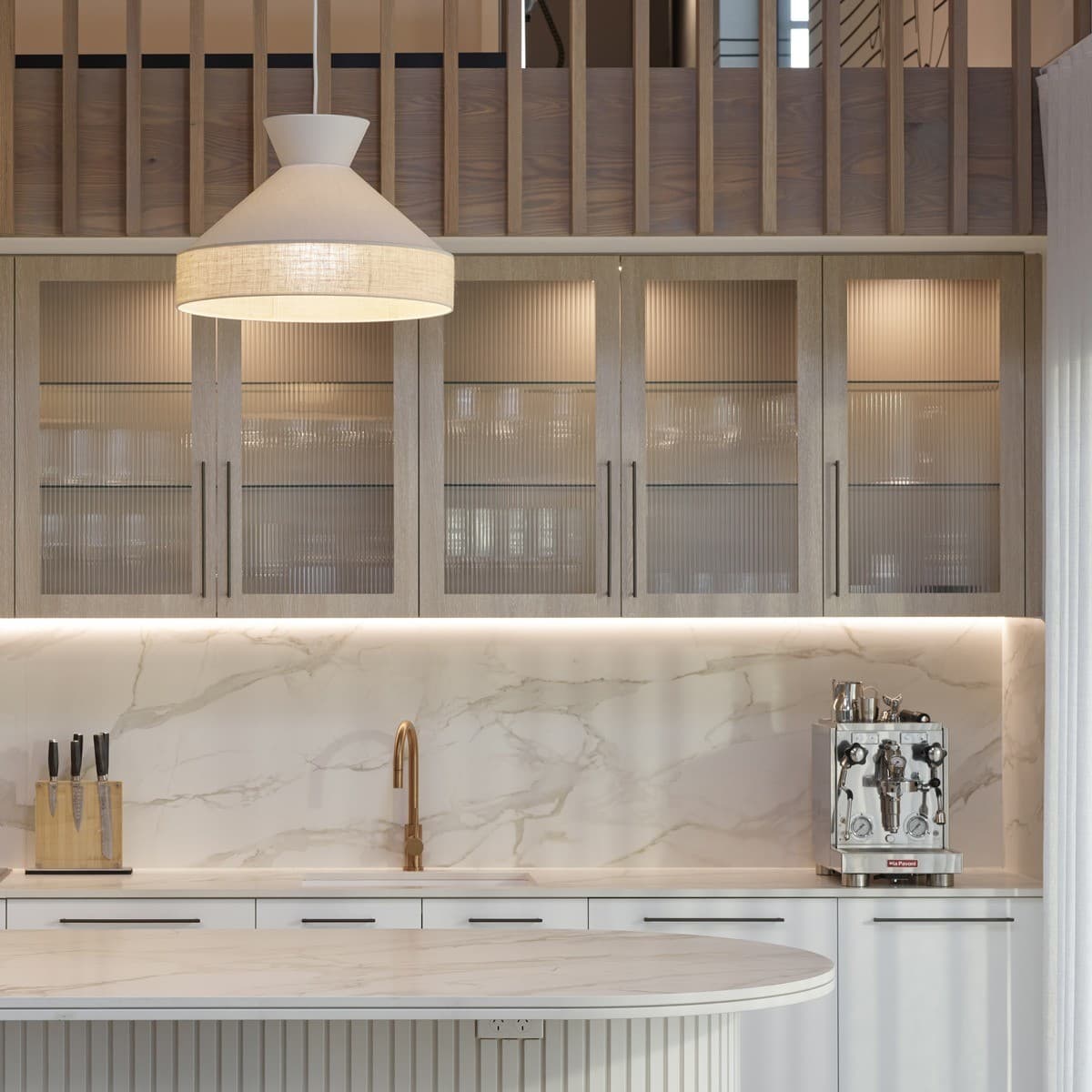 Calido Flare Shade Only in White Linen with Bleached Hessian-img-8