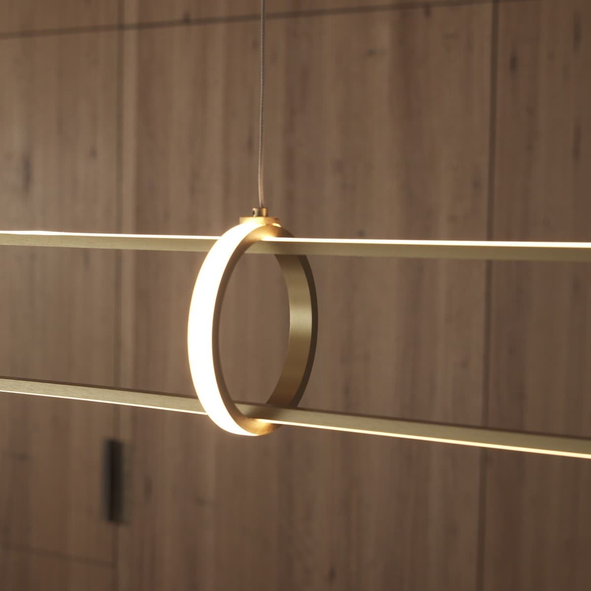 Avenue 1.5m LED Colour-Switching Bar Pendant in Brass-img-4
