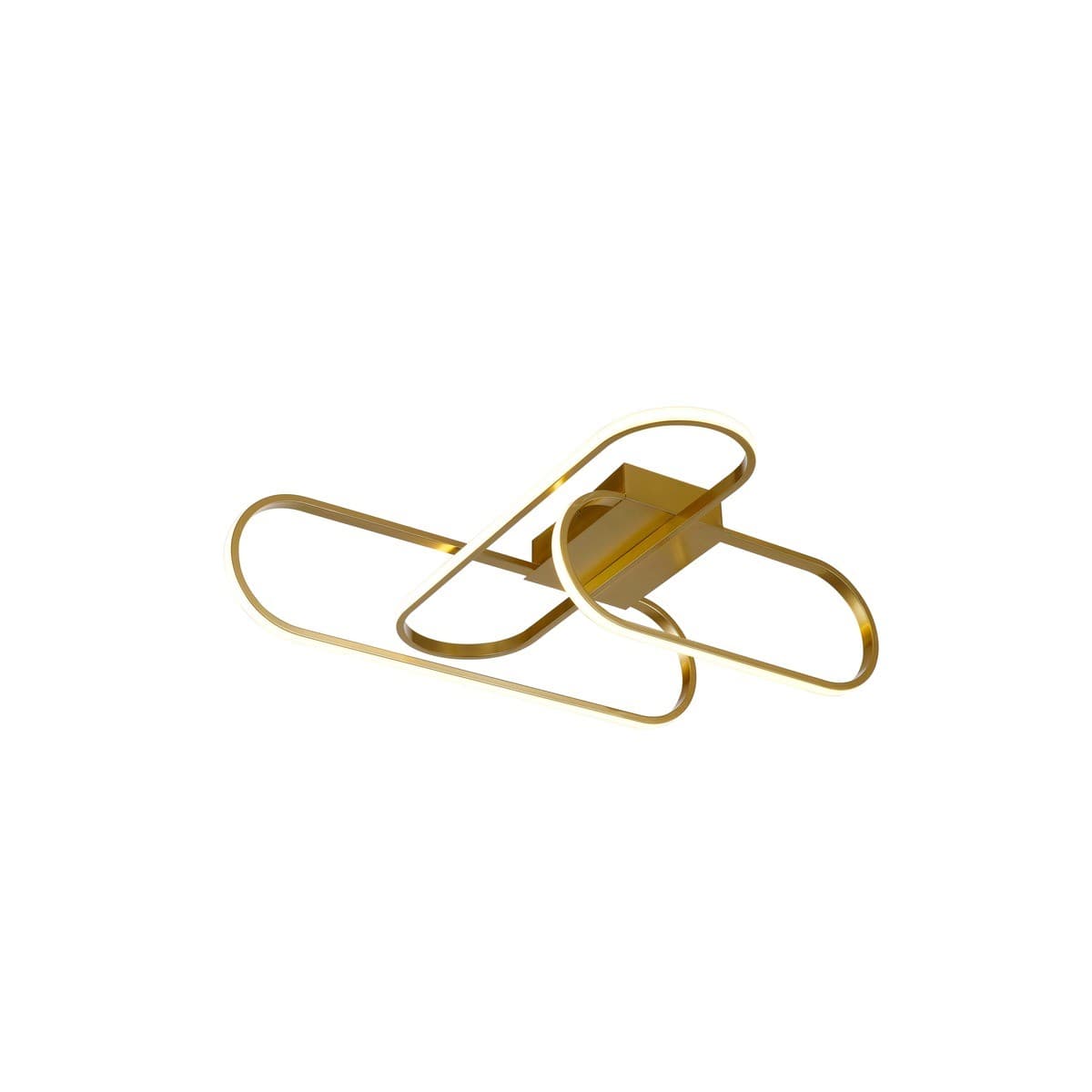 Avenue LED Colour-Switching Close-To-Ceiling fitting in Brass
