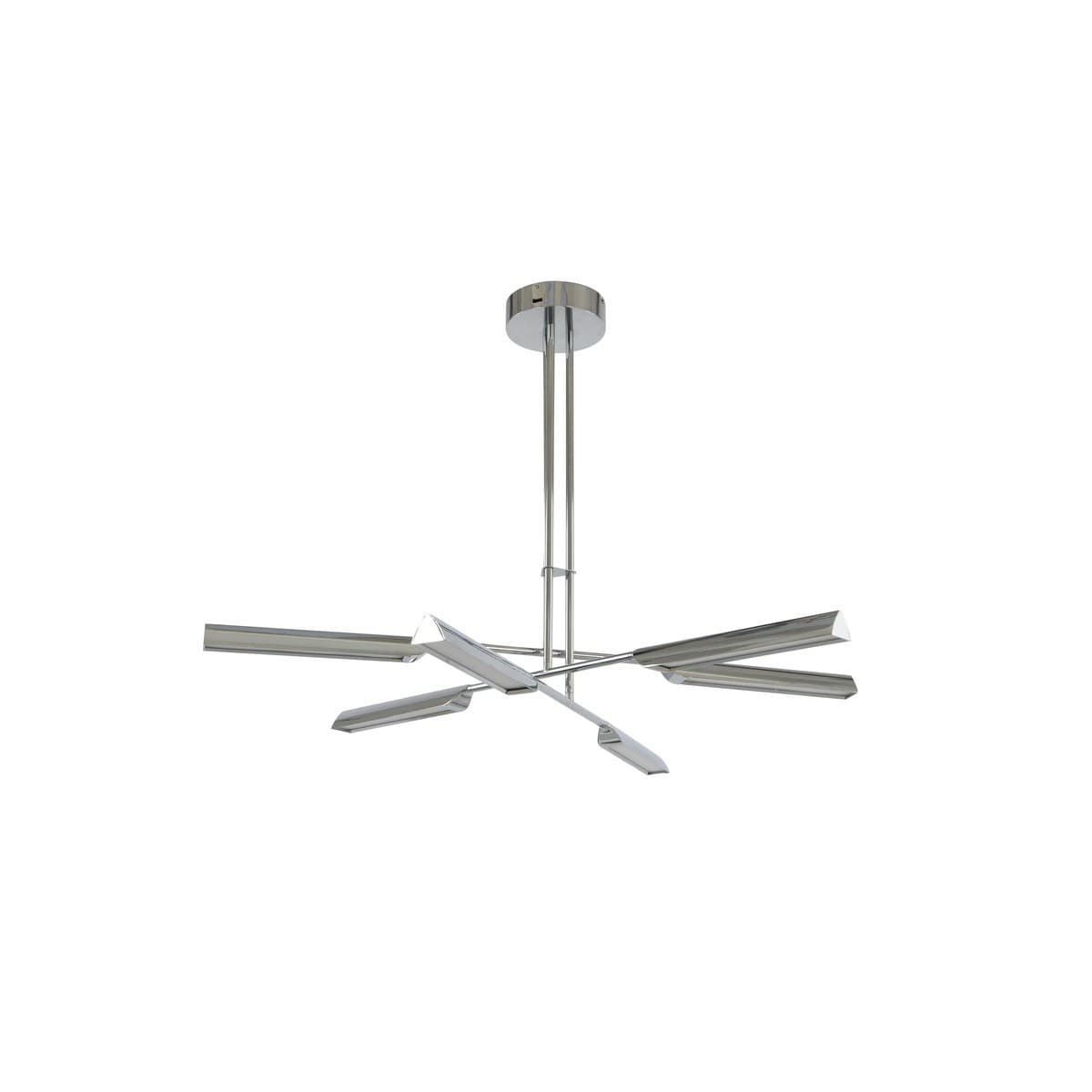 Coates 6 Light LED Colour Switching Flare Pendant in Polished Chrome