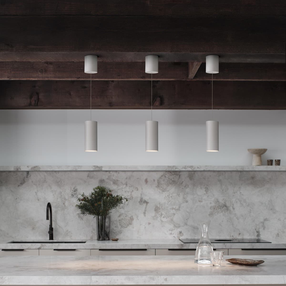 Ison LED Rise and Fall Pendant in White-img-4