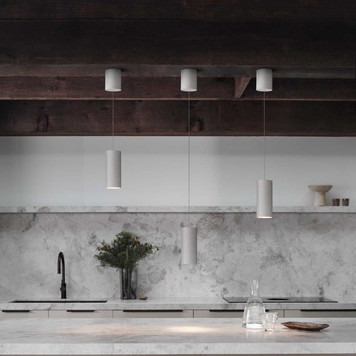 Ison LED Rise and Fall Pendant in White-img-5