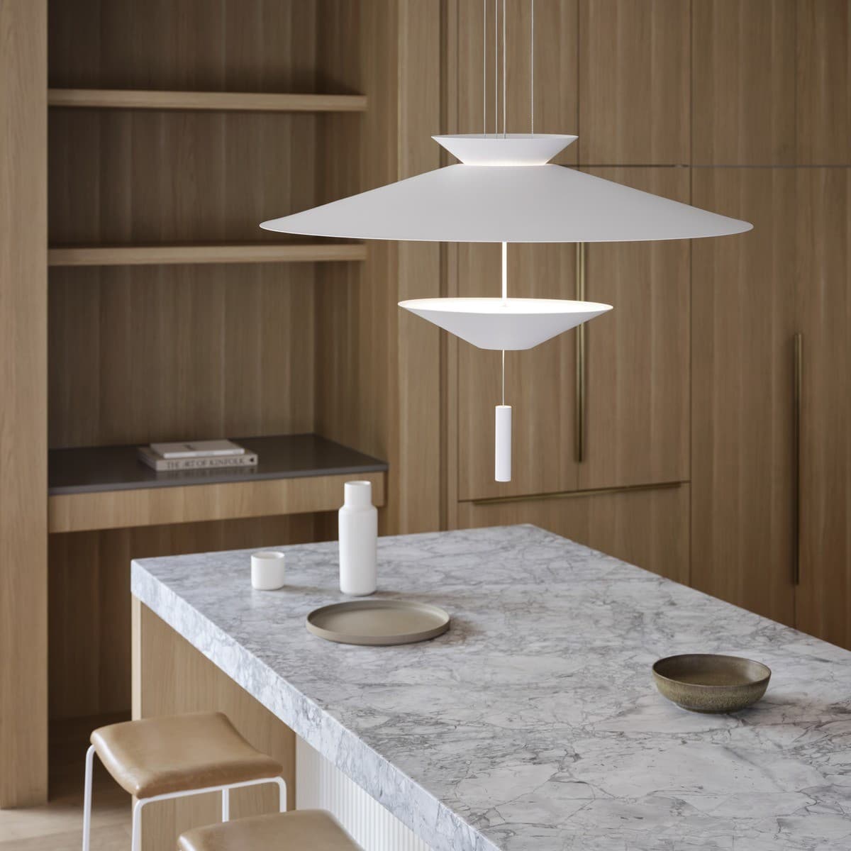 MFL Solstice 800mm LED Adjustable Pendant in Chalk White-img-3