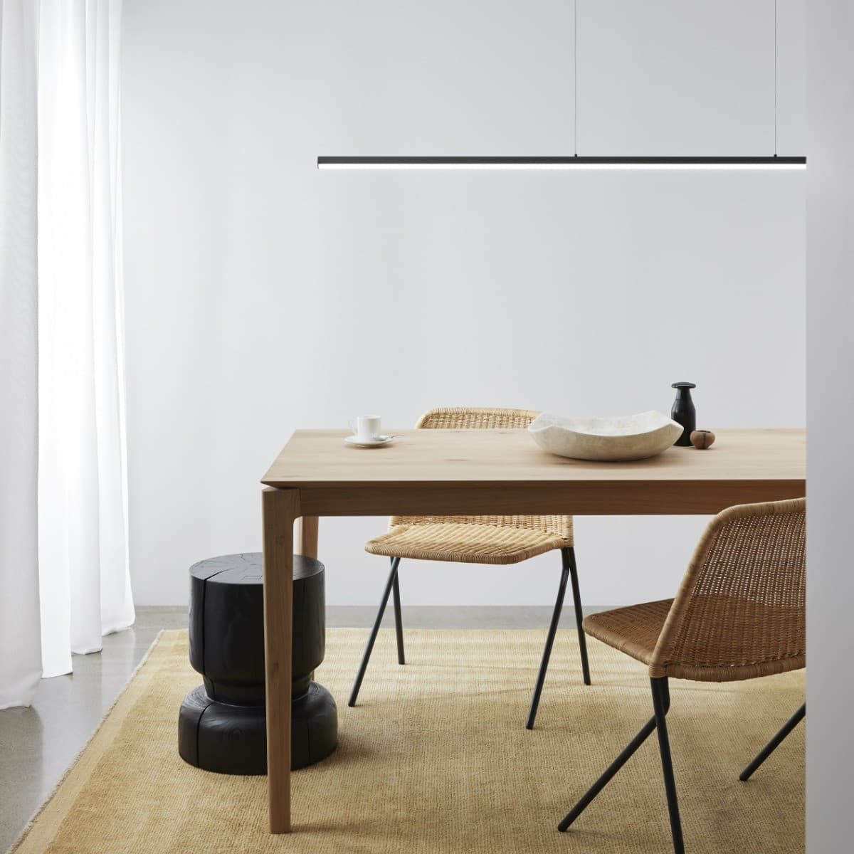 Lucci Connect Beam 1.8m LED RGB Smart Pendant with Day Night Sleep in Black-img-5