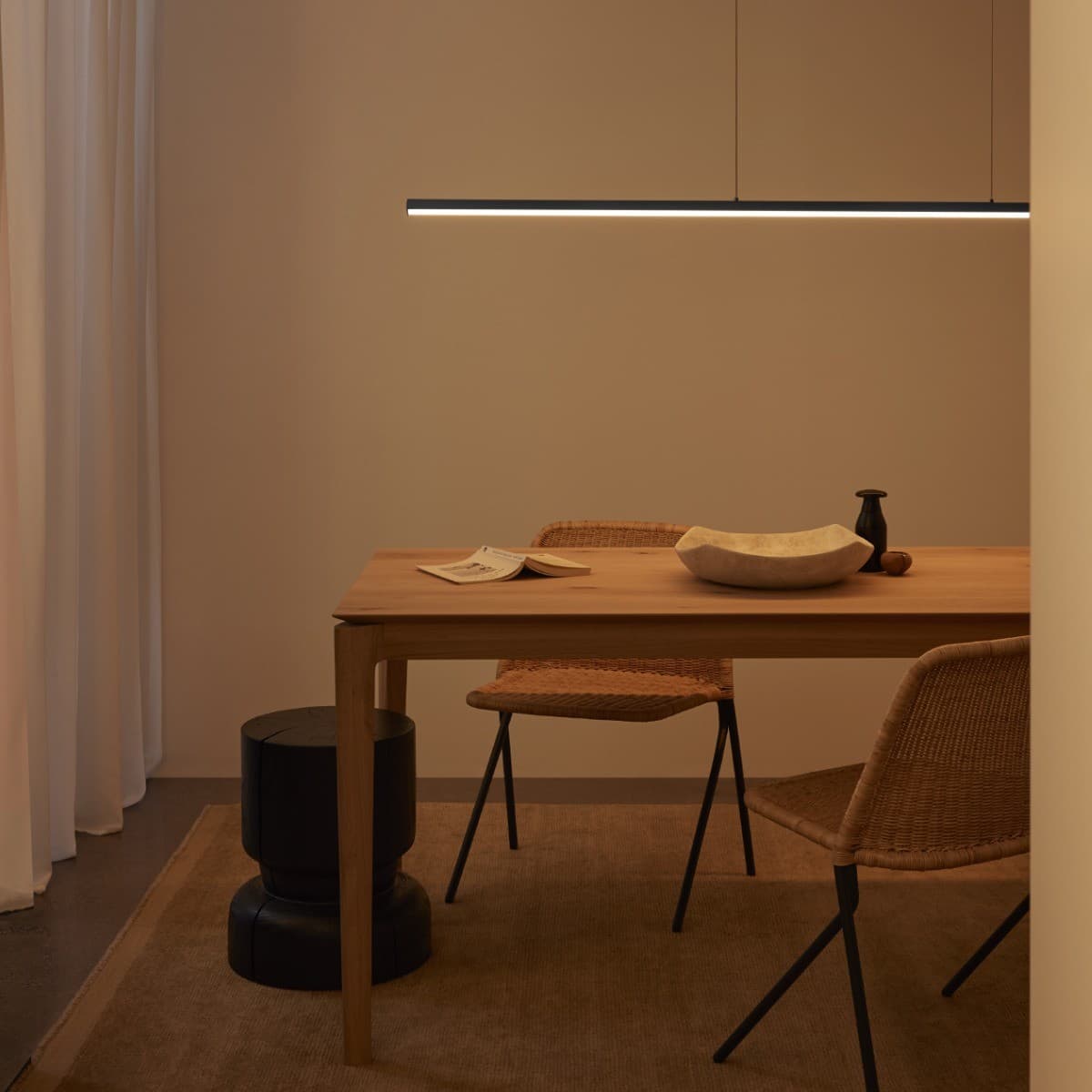 Lucci Connect Beam 1.8m LED RGB Smart Pendant with Day Night Sleep in Black-img-6