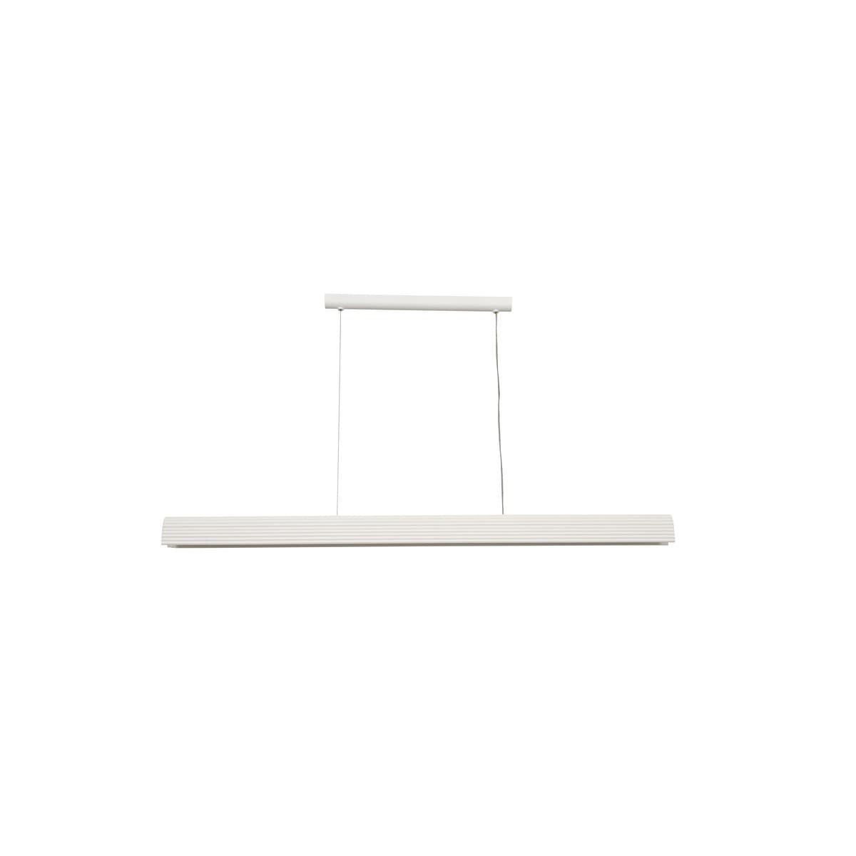 Bridge 1.5m LED Colour-Shifting Linear Pendant in Ribbed White Gypsum-img-1