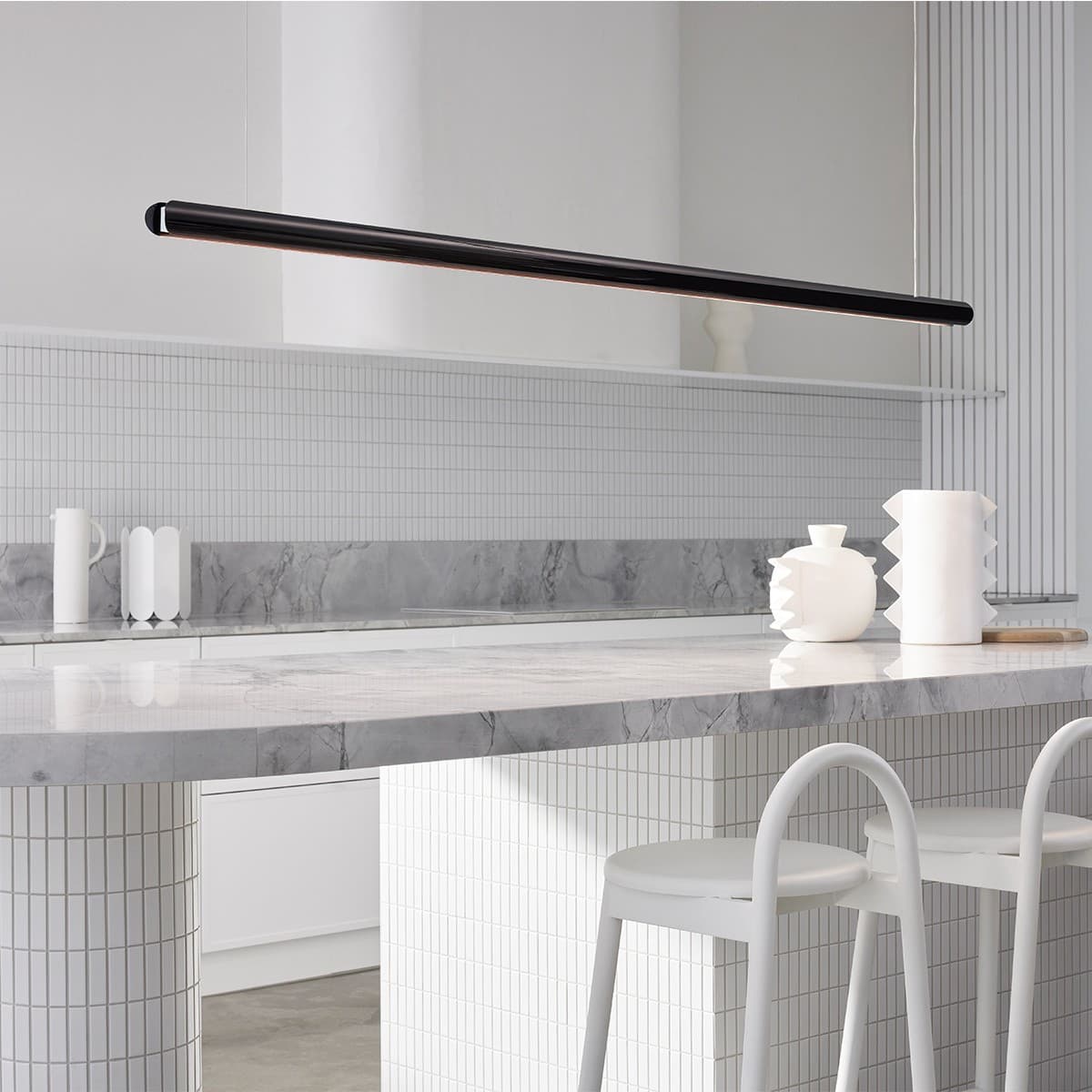Strix III 1.8m Curved Shade Only in Gloss Black-img-3