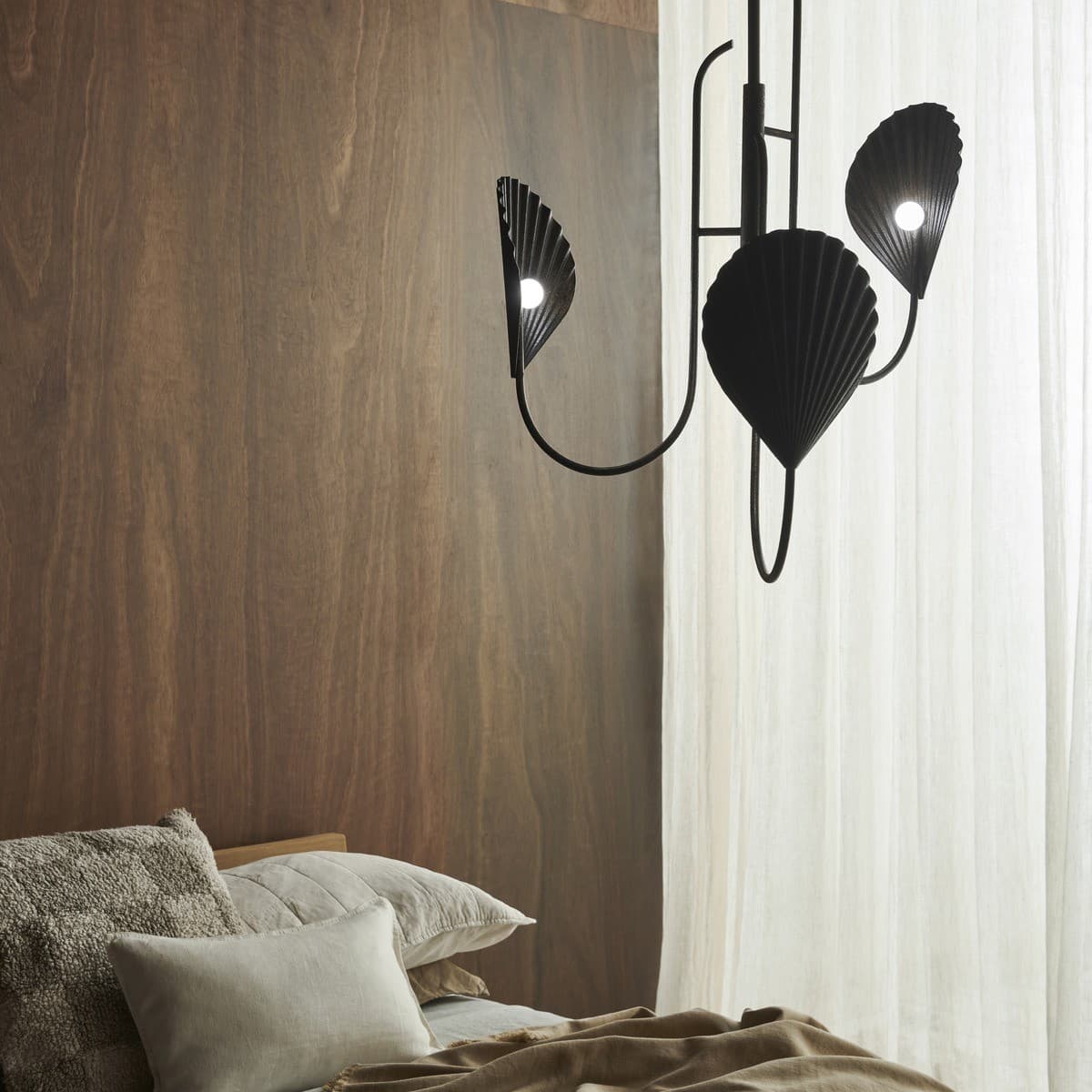 Caspian 3 Light LED Colour-Shifting Drop Pendant in Rust Finish-img-3