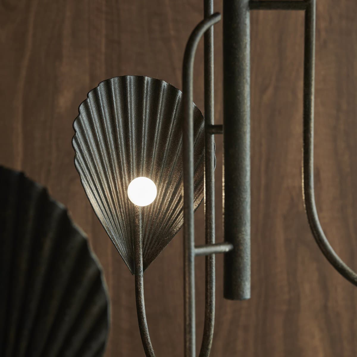 Caspian 3 Light LED Colour-Shifting Drop Pendant in Rust Finish-img-4