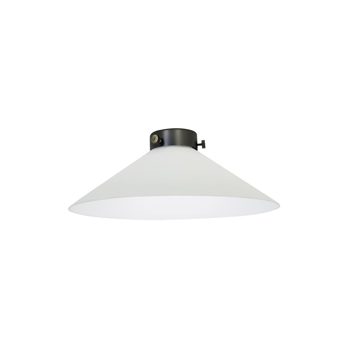 Manor 300mm Conical Shade in Frosted Opal Glass-img-1