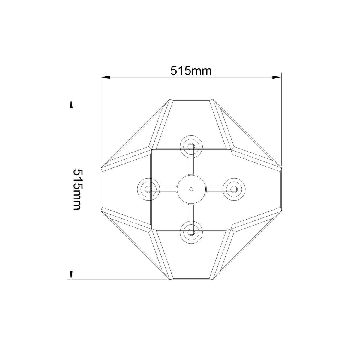 Vaille 4 Light Pendant in Chrome-img-3