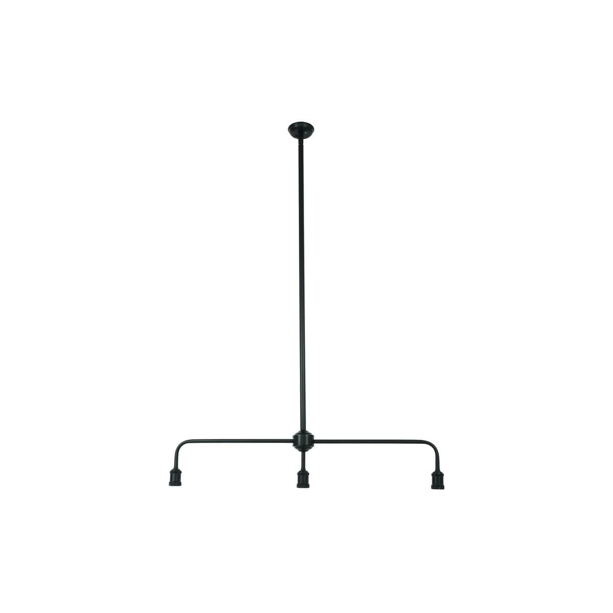 Manor 3 Light Bar Pendant in Black-img-1