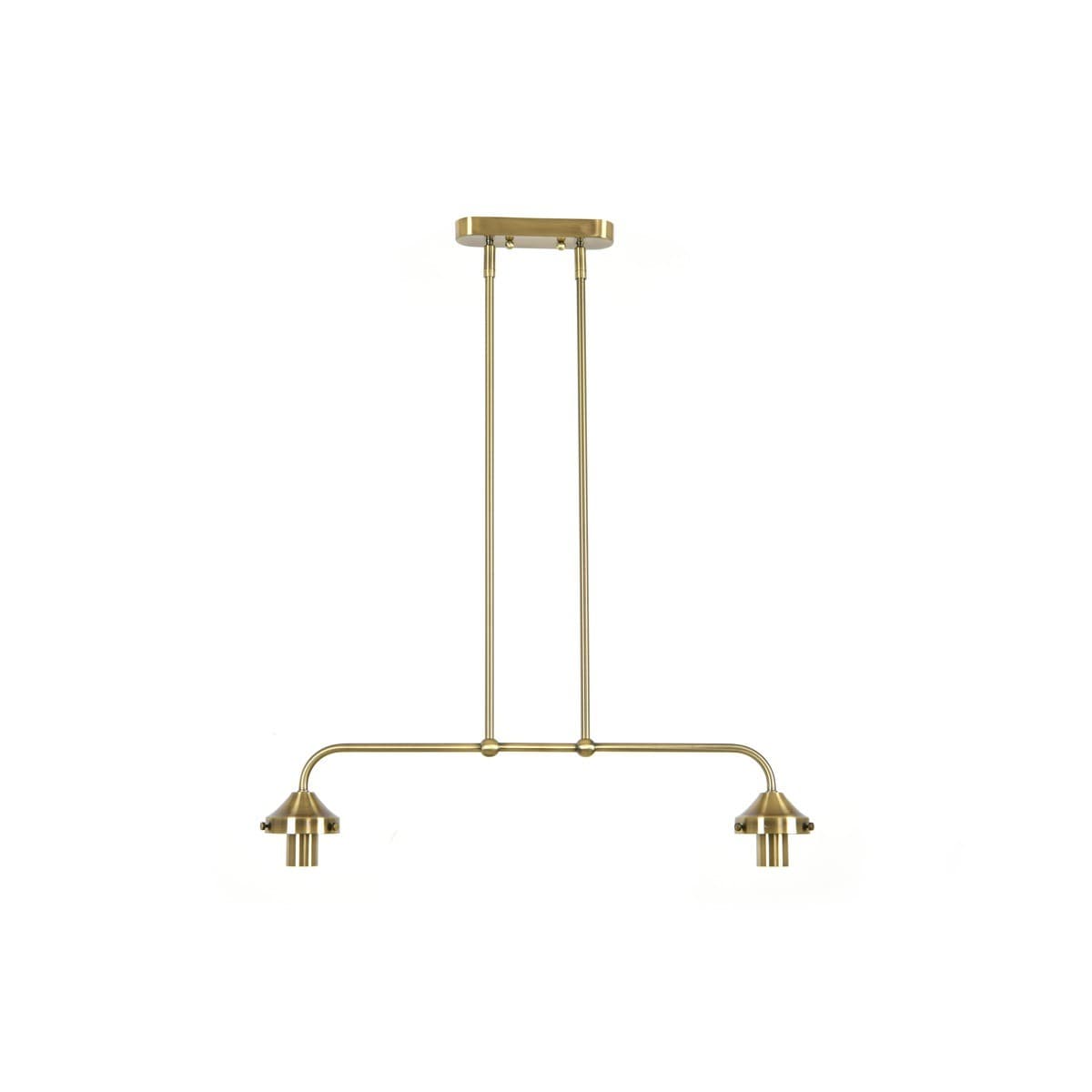 Chrysler 2 Light Bar Pendant in Antique Brass-img-1