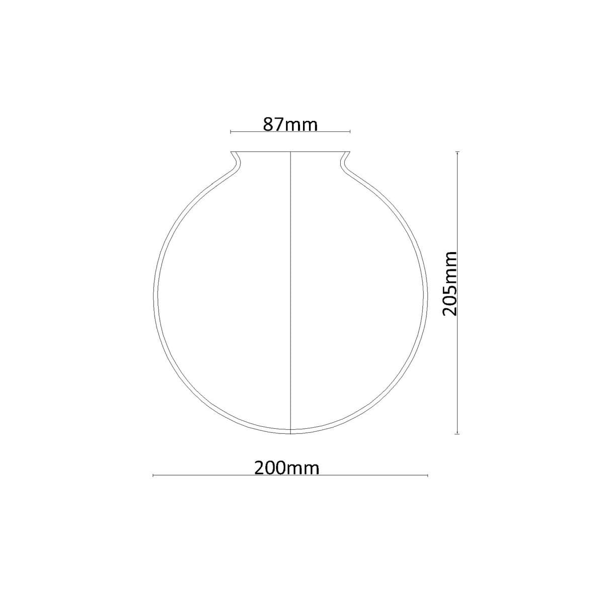 Chrysler Small Round Shade in Clear Glass-img-2