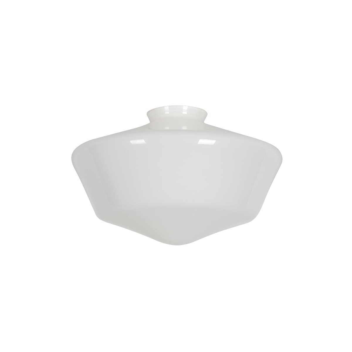 Chrysler Small Schoolhouse Shade in Gloss Opal Glass