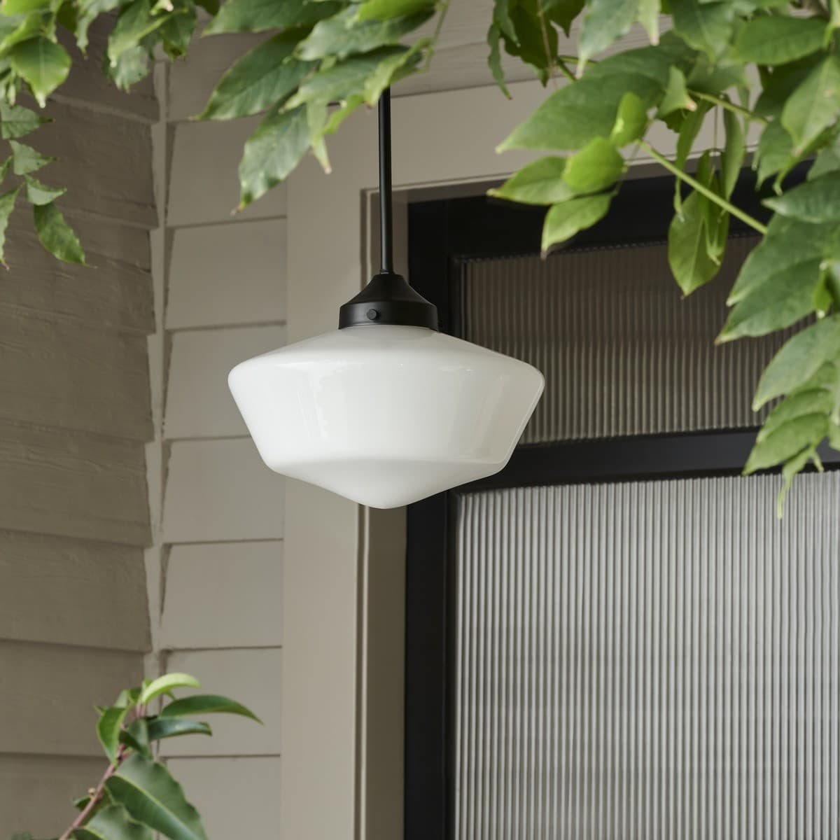 Chrysler Small Schoolhouse Shade in Gloss Opal Glass-img-3