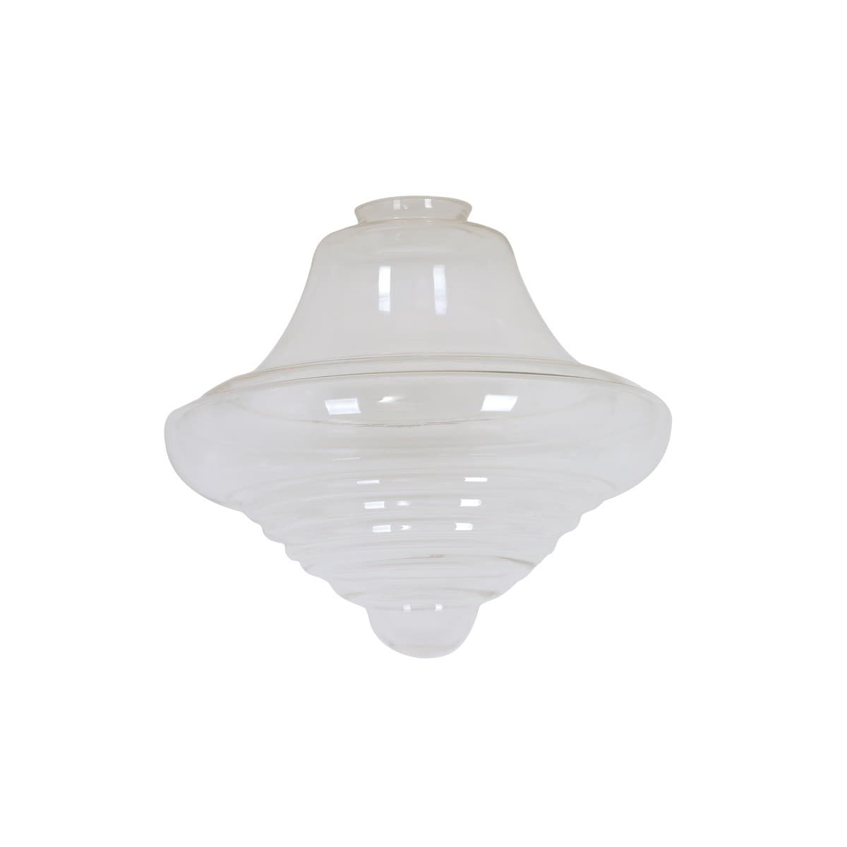 Chrysler Large Tier Shade in Clear Glass