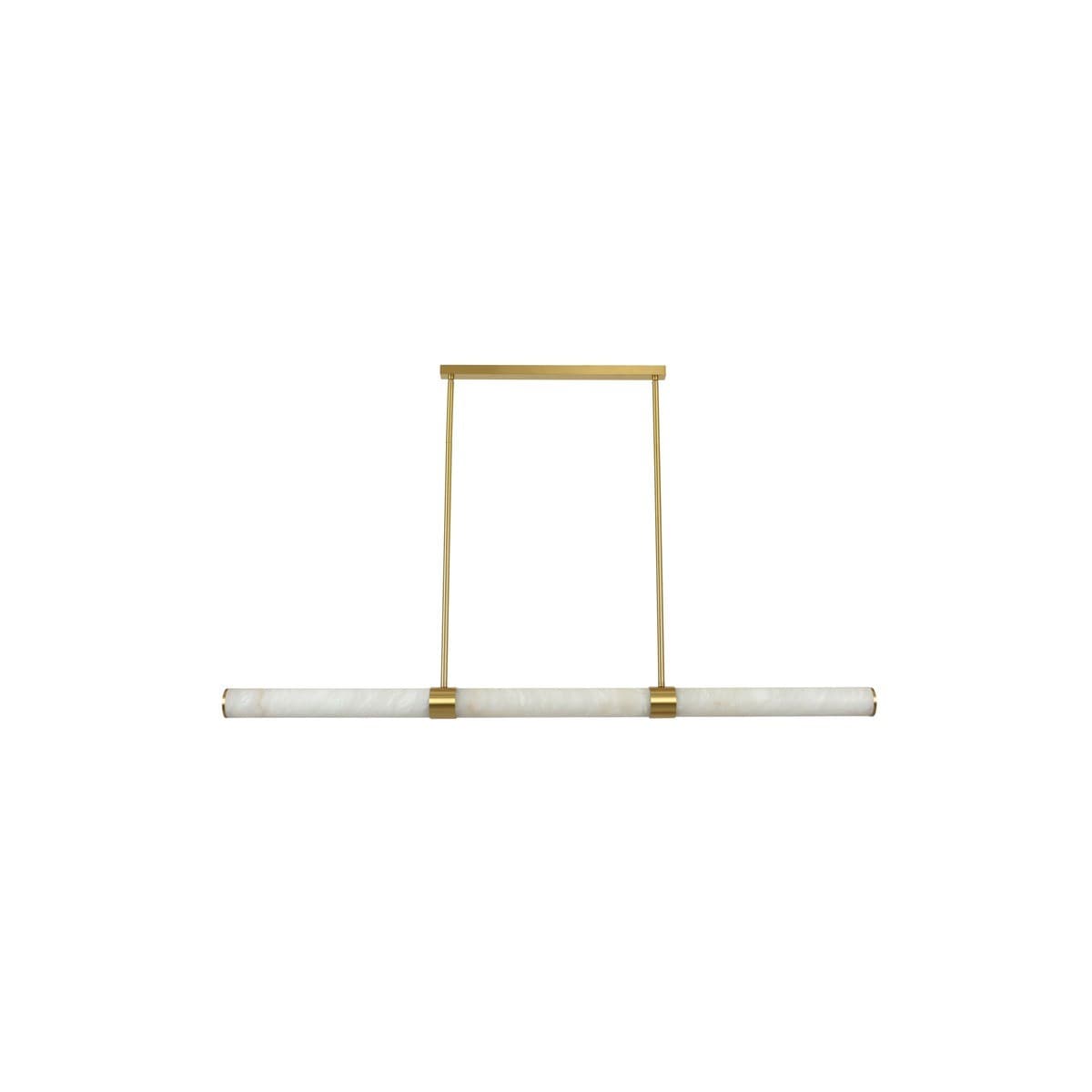 Made by Mayfair Luella 1.5m LED Colour-Shifting Pendant in Solid Brass with Spanish Alabaster-img-1
