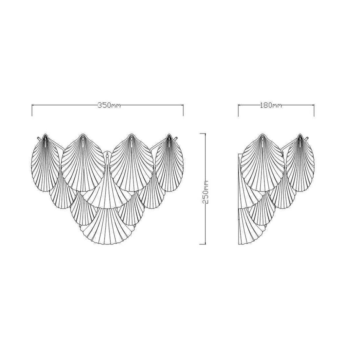 Adele 3 Light Wall Bracket in Antique Brass with Clear Glass