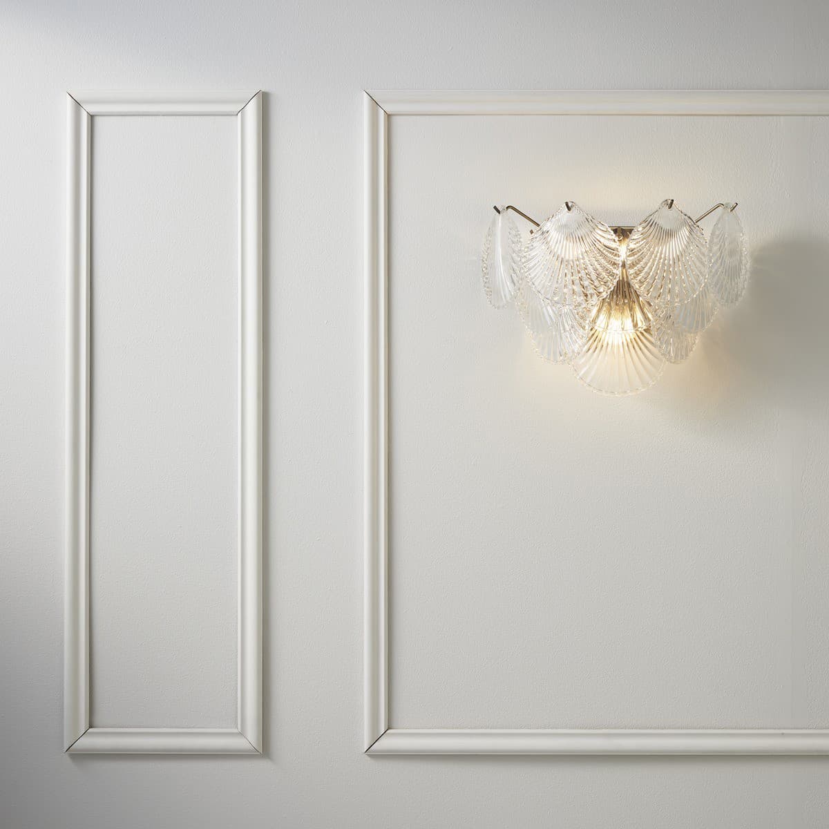 Adele 3 Light Wall Bracket in Antique Brass with Clear Glass
