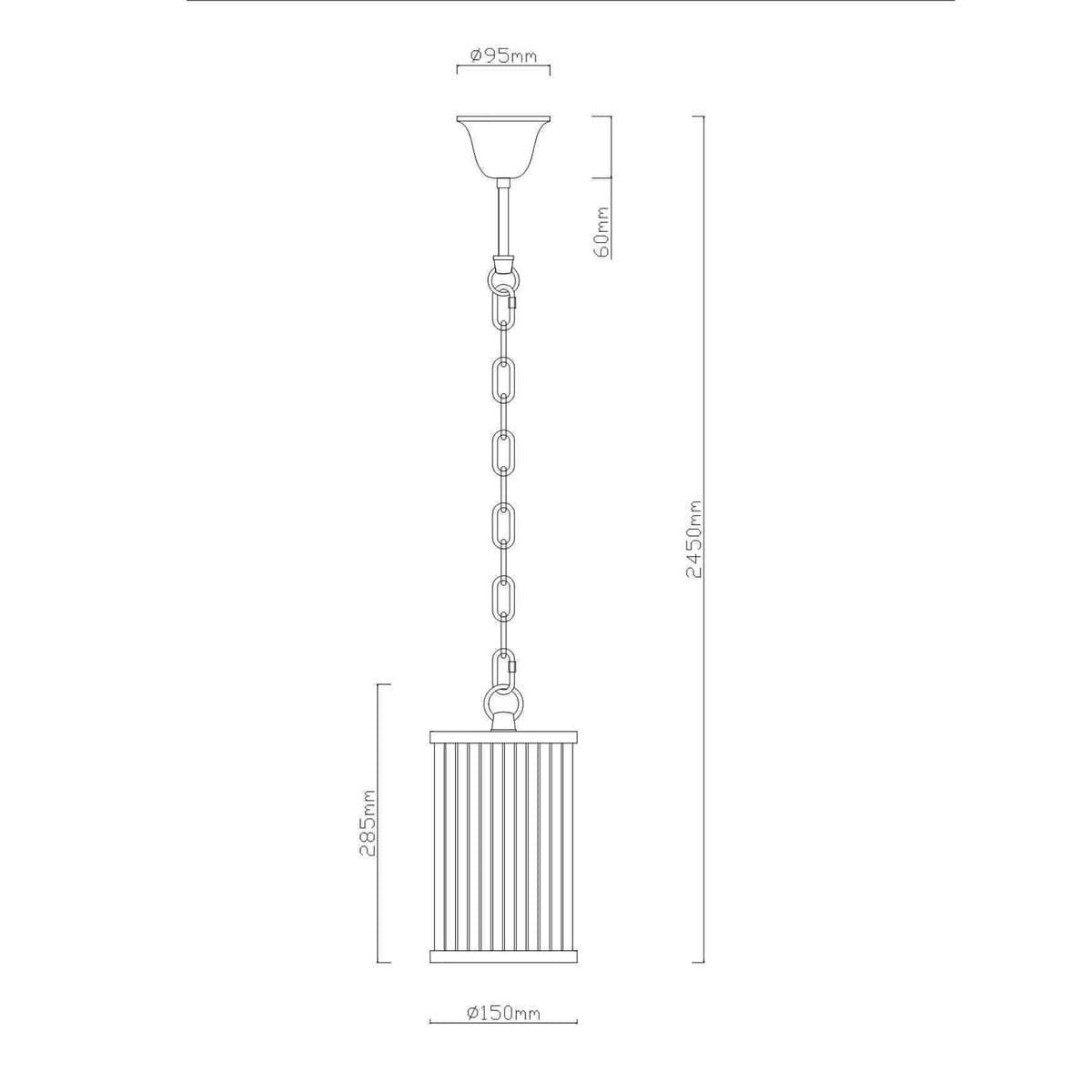 Corbelle 1 Light Pendant in Antique Brass-img-2