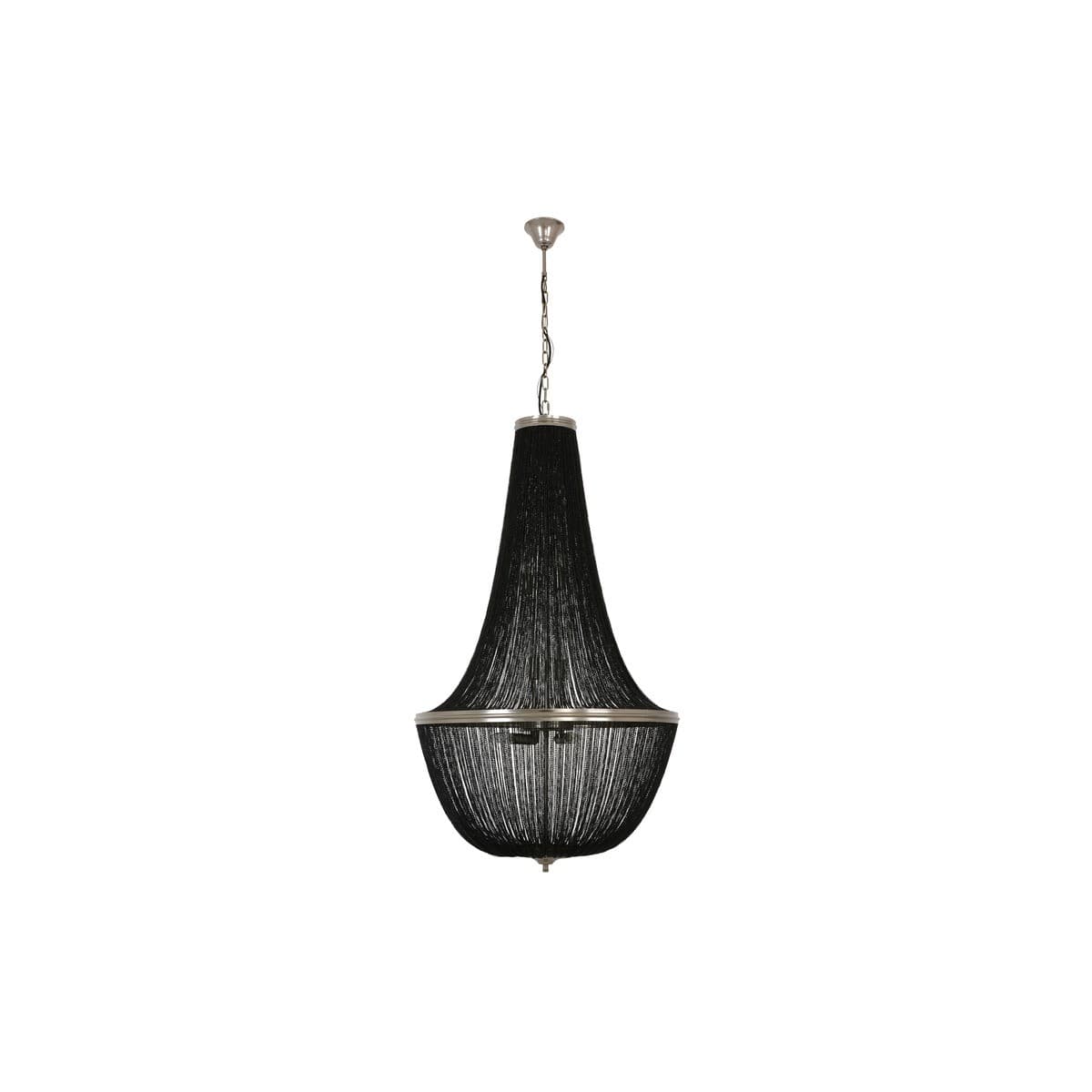 Moselle 8 Light Large Chandelier in Black Nickel-img-1