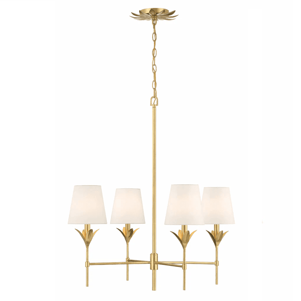 Soanna 4 Light Chandelier in Antique Gold
