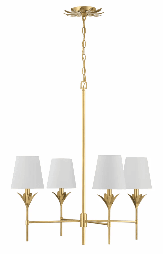 Soanna 4 Light Chandelier in Antique Gold