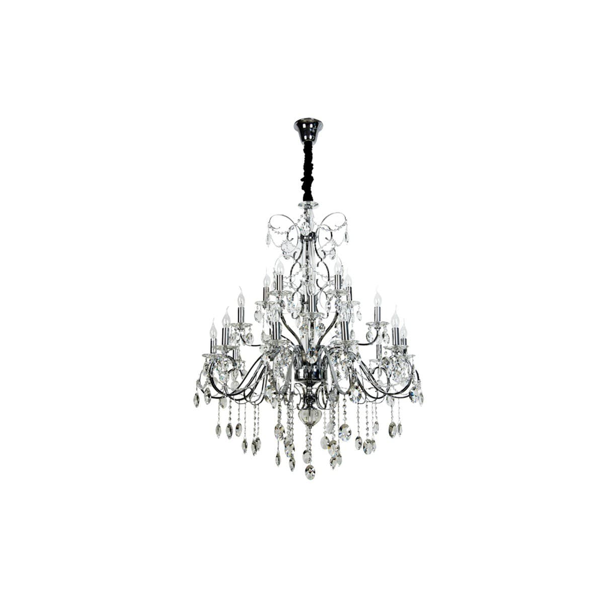 Madeleine 20 Light Egyptian Crystal Chandelier in Chrome-img-1