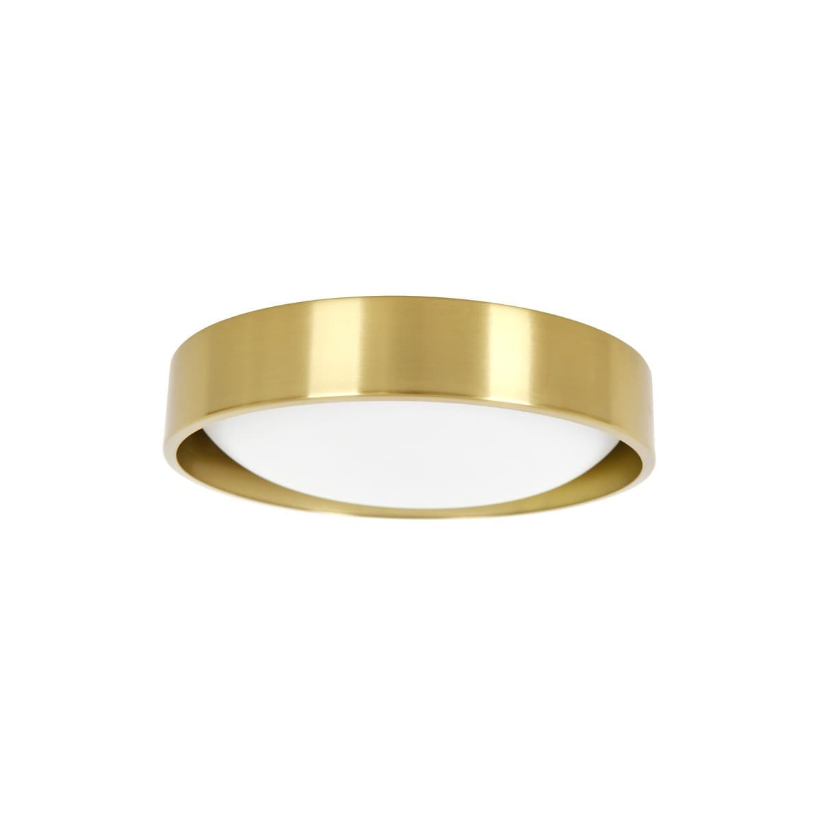 Uno 250mm 1 Light Flush Mount in Aged Brass
