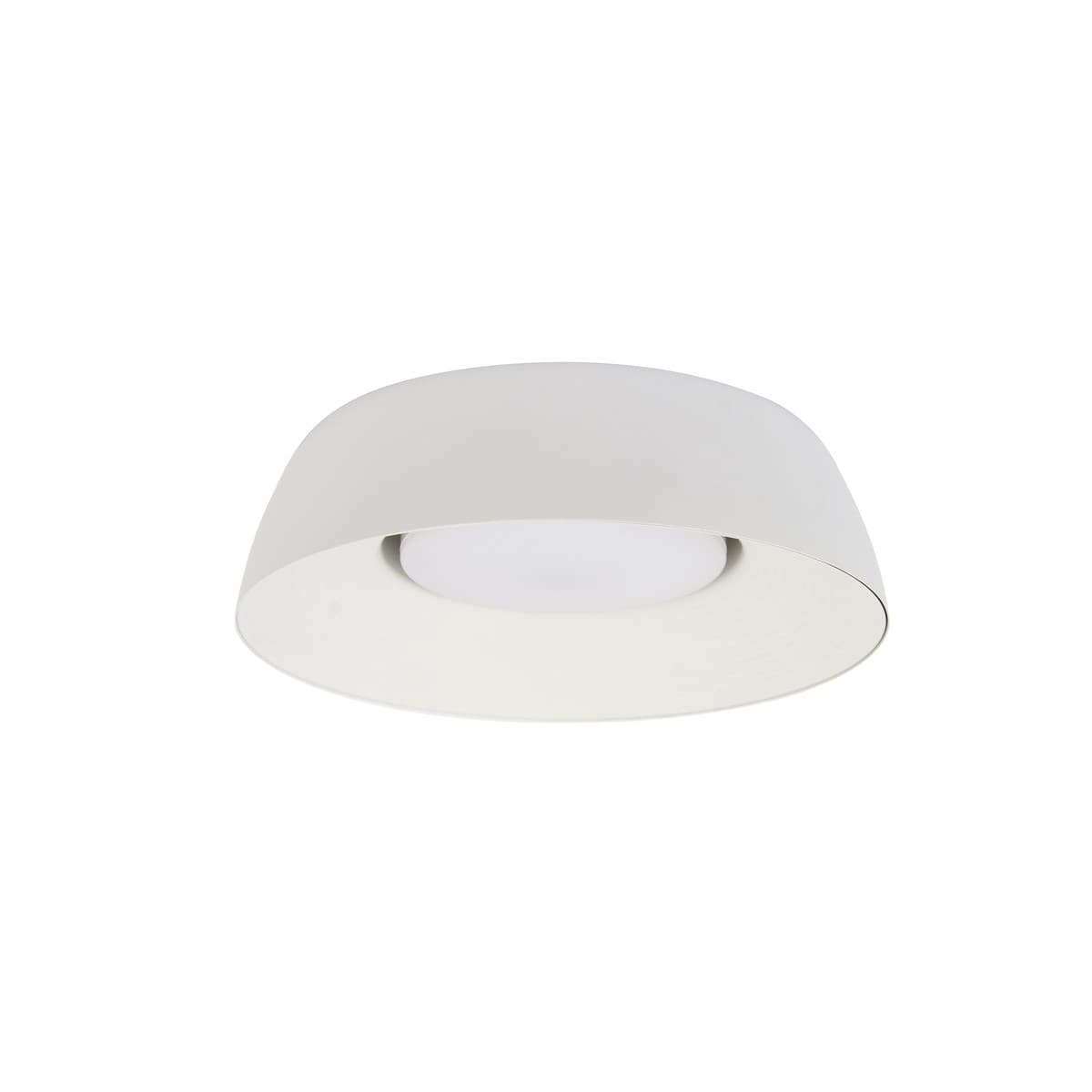 Domo 300mm 1 Light Flush Mount in White-img-1