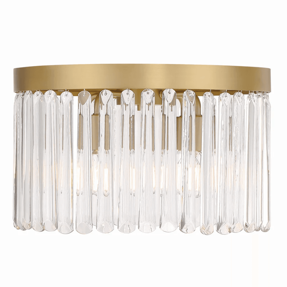 JOSEPHINE 4 LIGHT FLUSH MOUNT IN MODERN GOLD