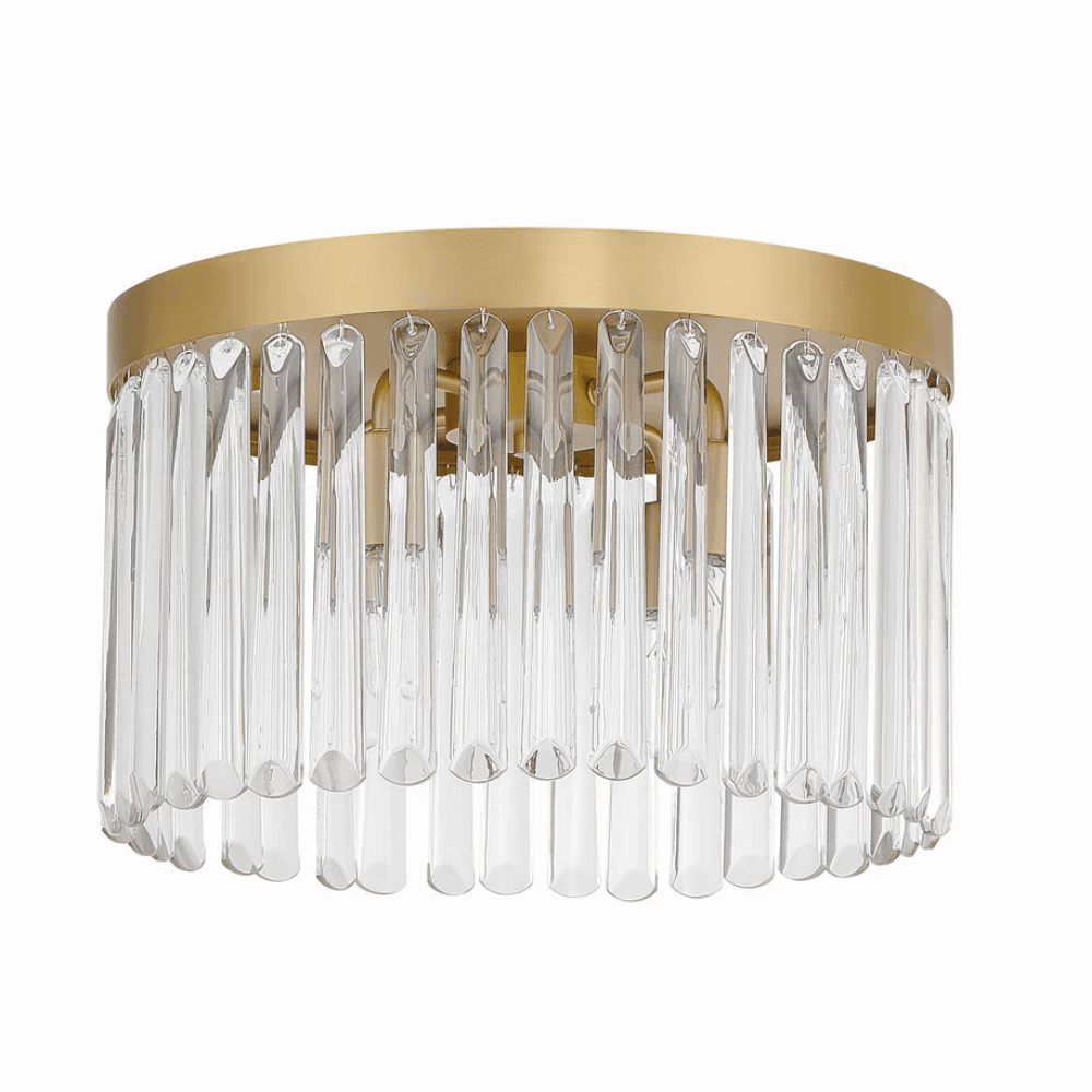 JOSEPHINE 4 LIGHT FLUSH MOUNT IN MODERN GOLD
