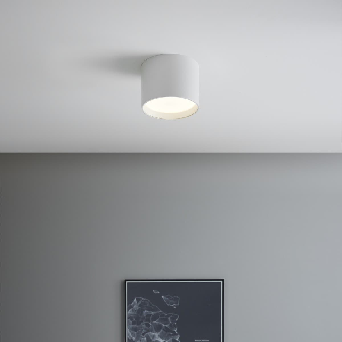 MFL Lunar 1 Light 175mm Flush Mount in White-img-2