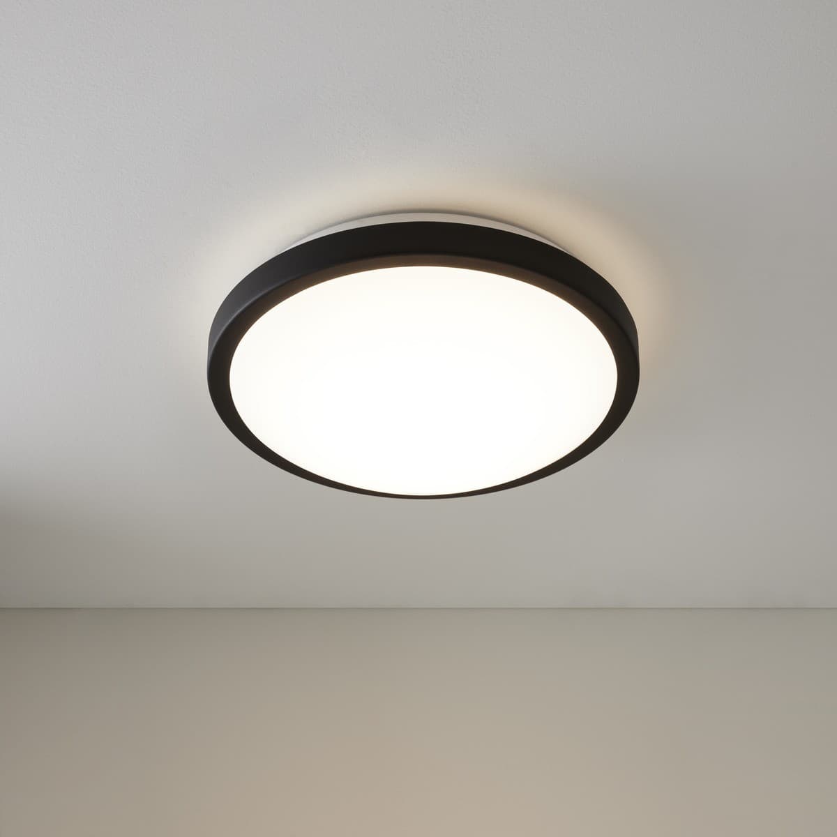 Cameo 300mm 1 Light Flush Mount in Matte Black-img-2
