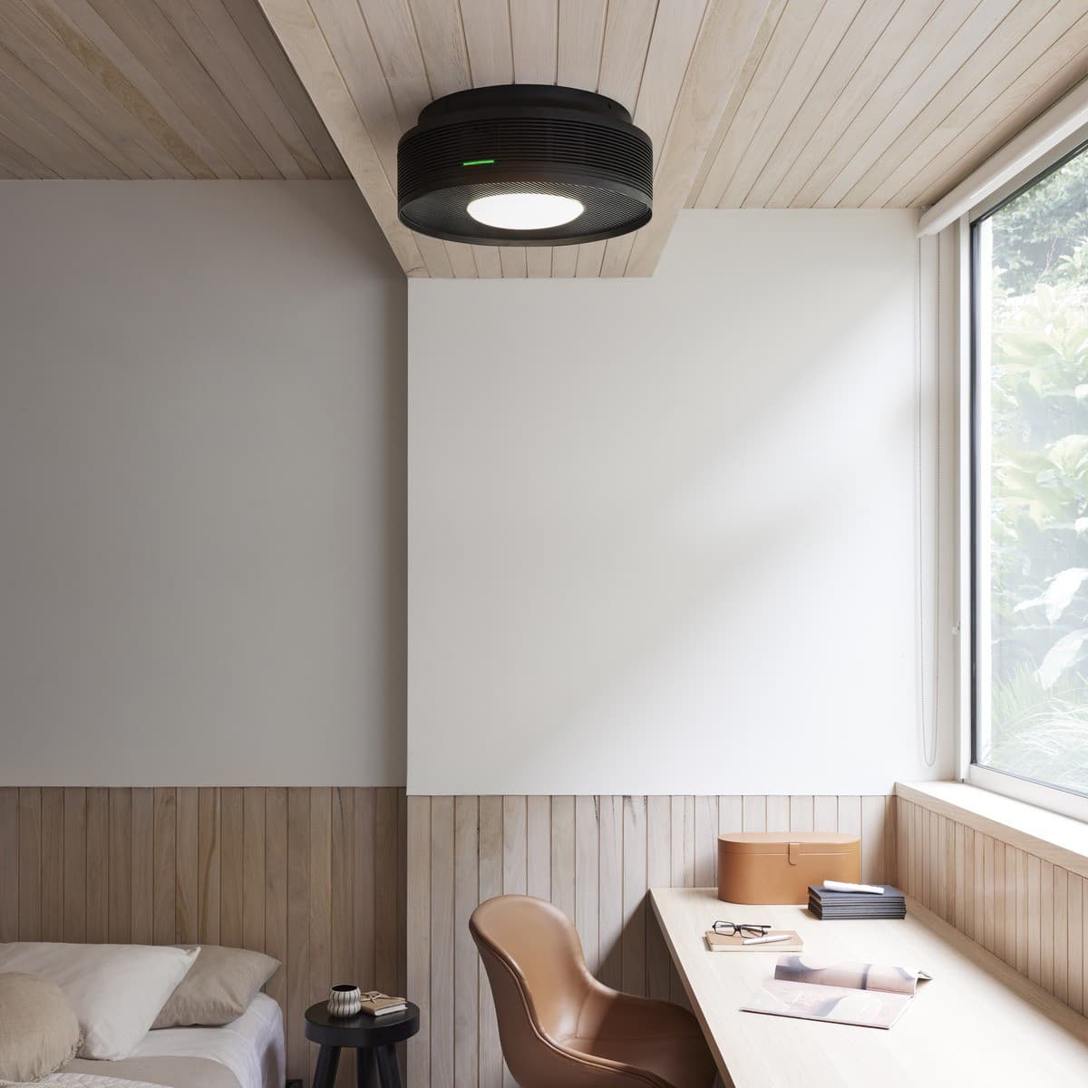 Sanso EvOne 3-in-1 Ceiling Mounted Air Purifier, Ioniser and Multi-Functional Light in Black-img-2