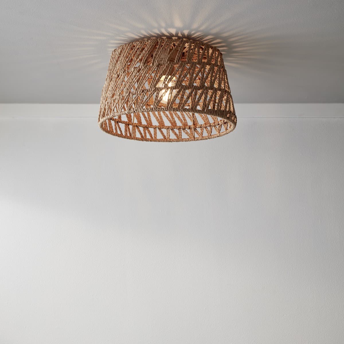 Byron 1 Light DIY Batten Fix in Natural Weave-img-3