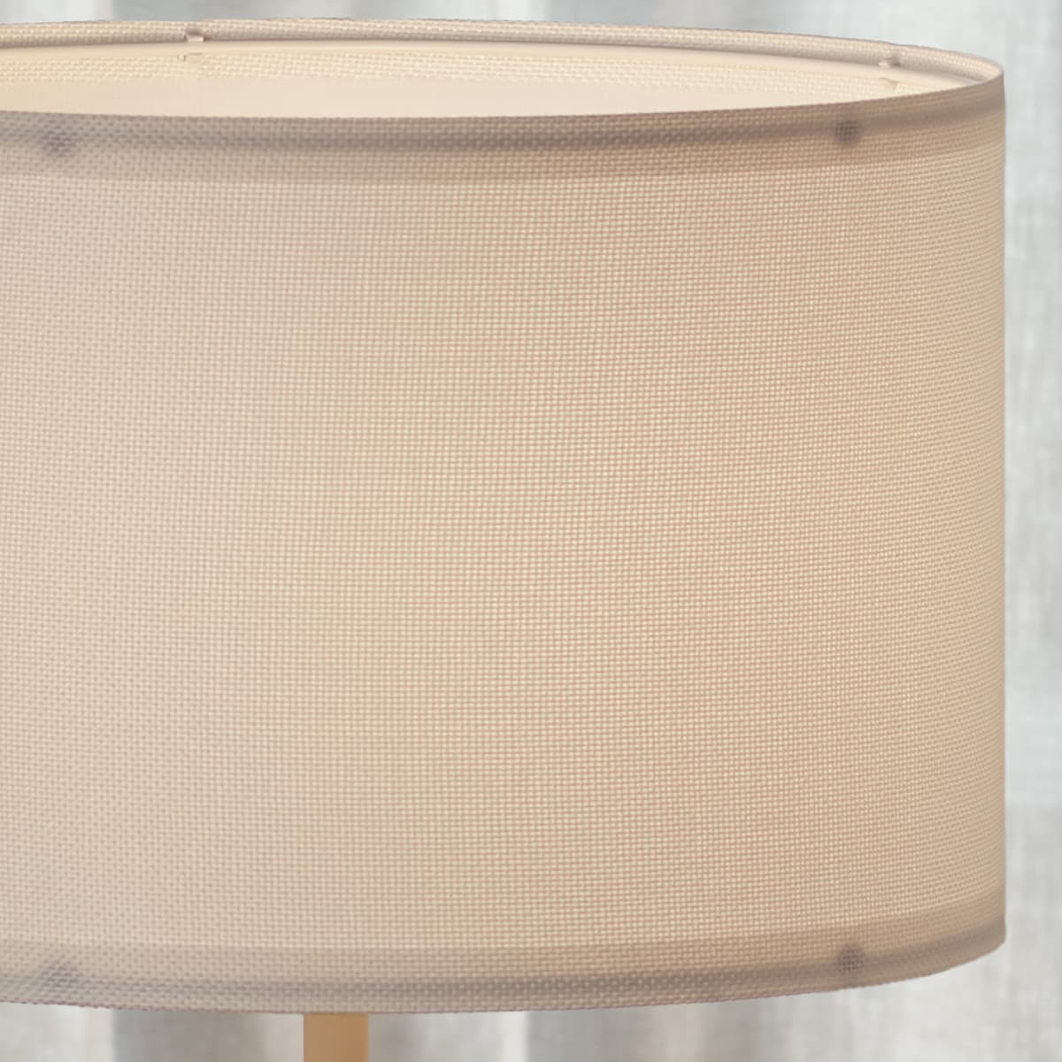 Sofia 500mm White Linen Drum Shade Fabric Only-img-3