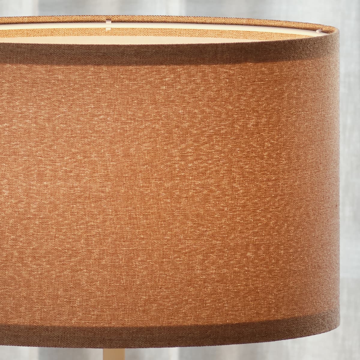 Sofia 300mm Tan Linen Drum Shade Fabric Only-img-4