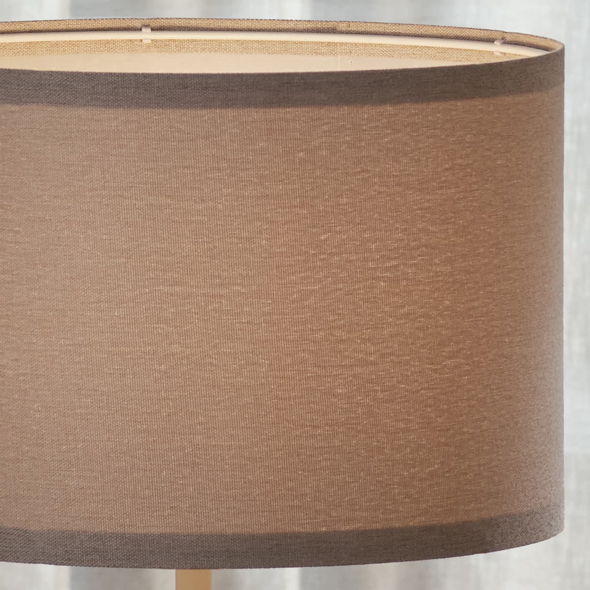 Sofia 300mm Grey Linen Drum Shade Fabric Only-img-4