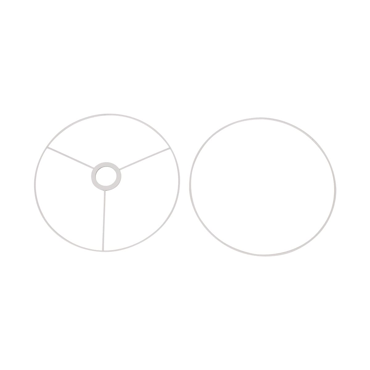 Sofia 300mm Drum Shade Ring Only in White-img-2