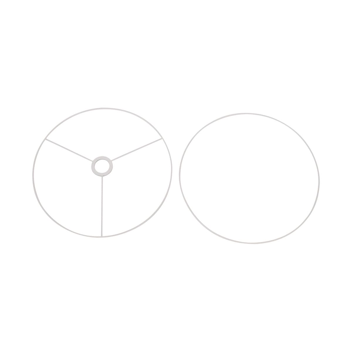 Sofia 400mm Drum Shade Ring Only in White-img-2