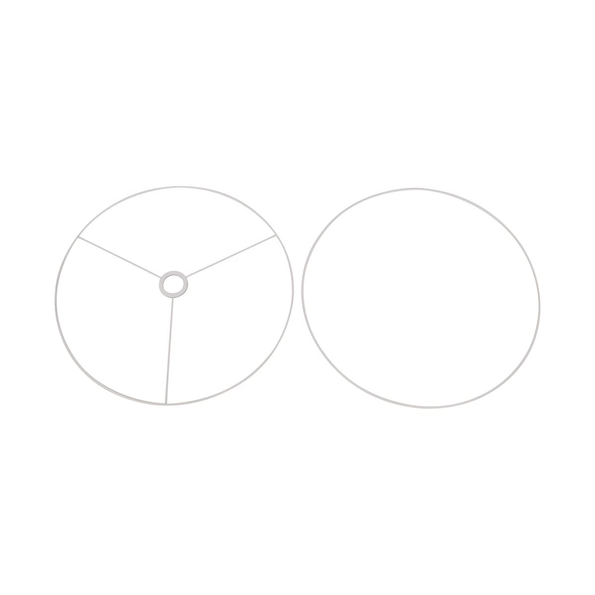 Sofia 500mm Drum Shade Ring Only in White-img-2