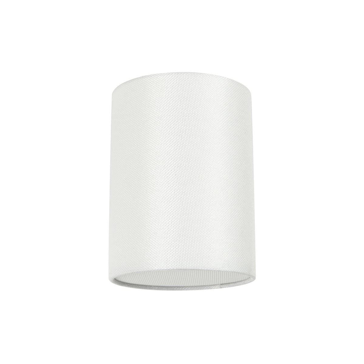 Aiko 1 Light Round Batten Fix in White Linen