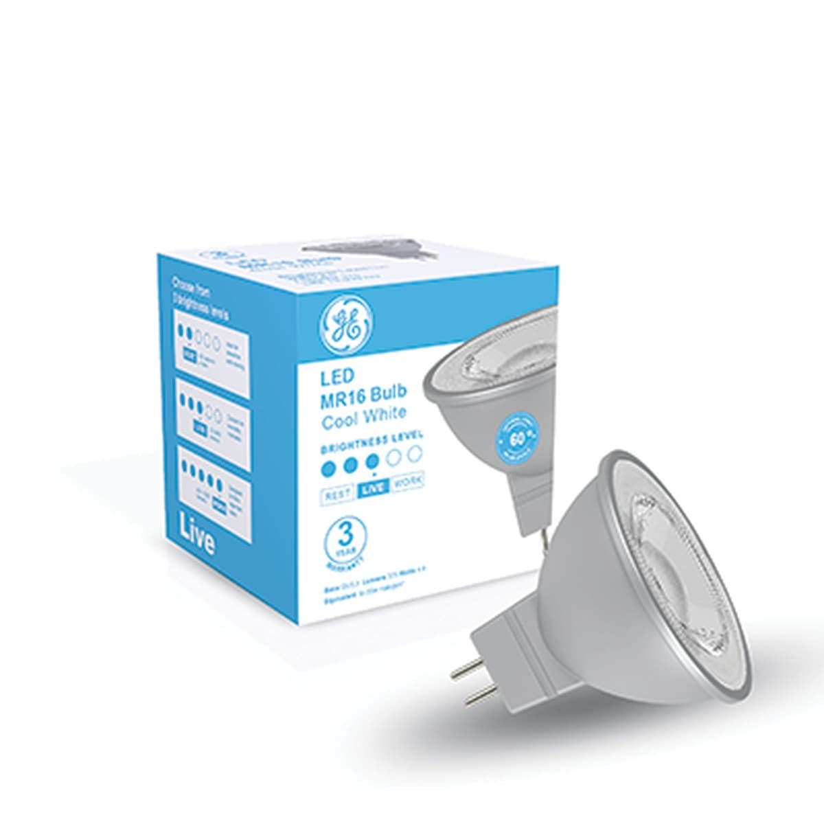 GE 4.8W LED MR16 Globe in Cool White-img-3