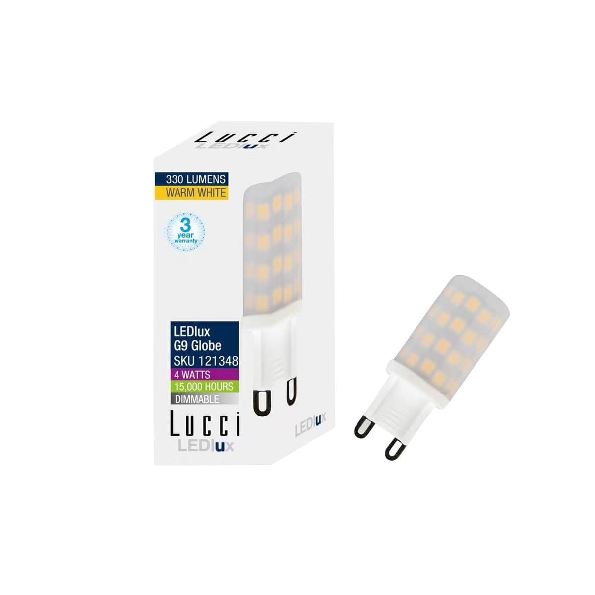 Lucci 4W LED G9 Dimmable Globe in Warm White