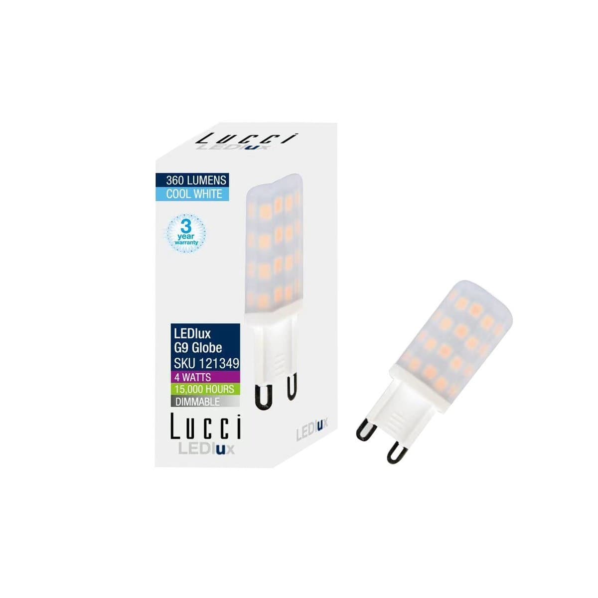 Lucci 4W LED G9 Globe in Cool White