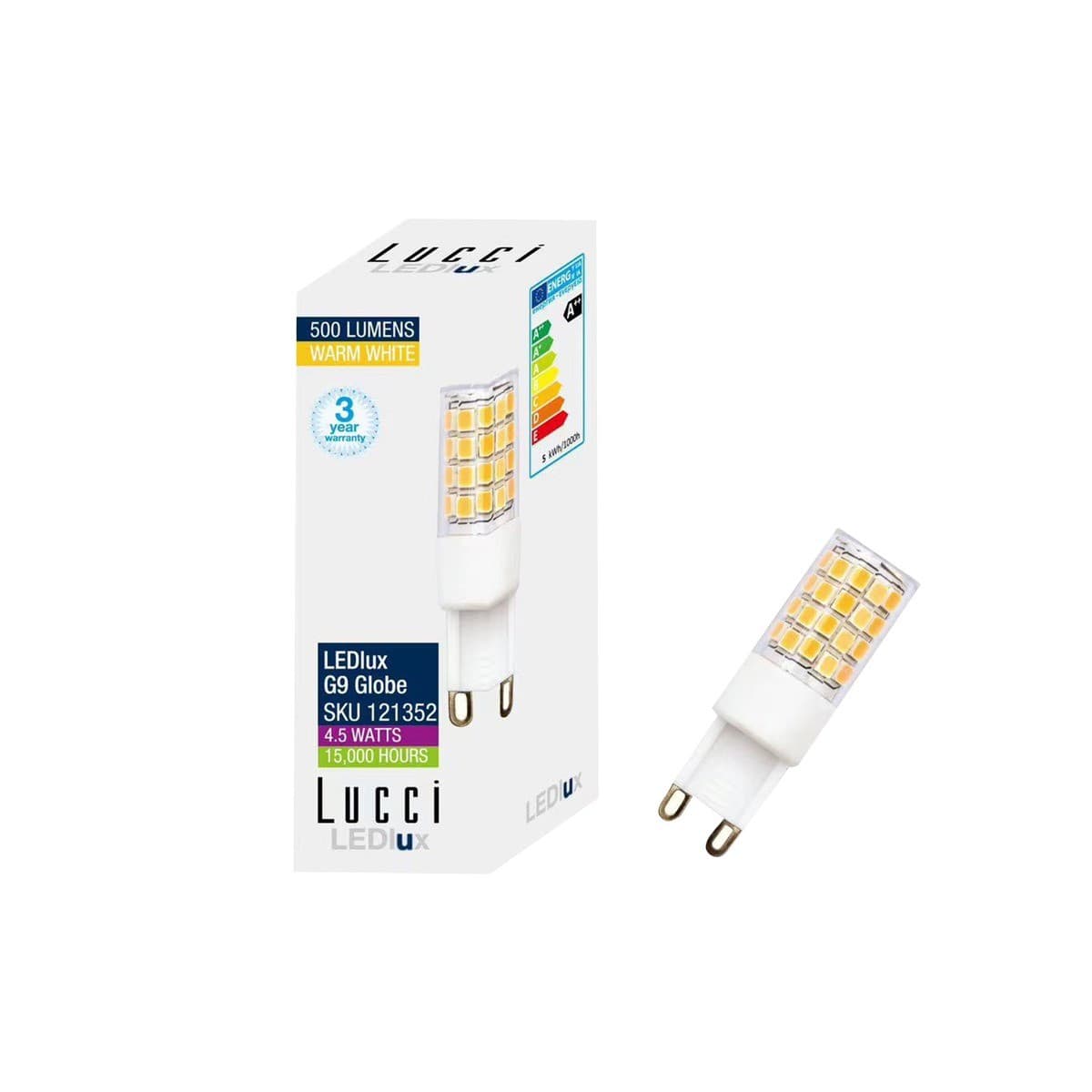 Lucci G9 4.5W Globe in Warm White