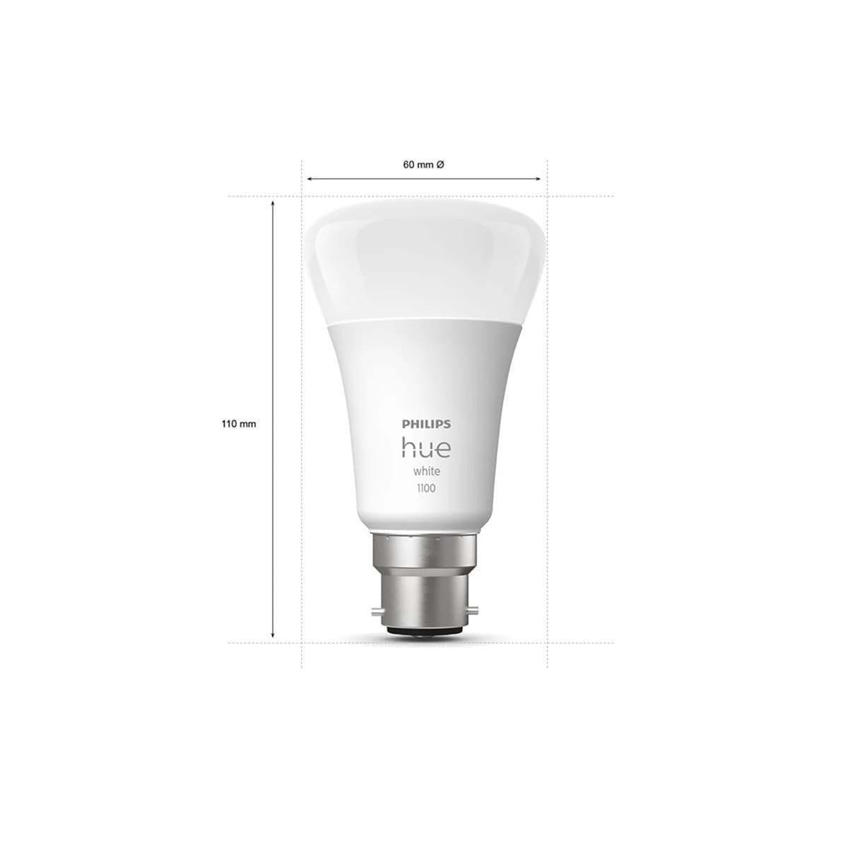 Philips Hue 9.5W BC Globe in Warm White-img-2